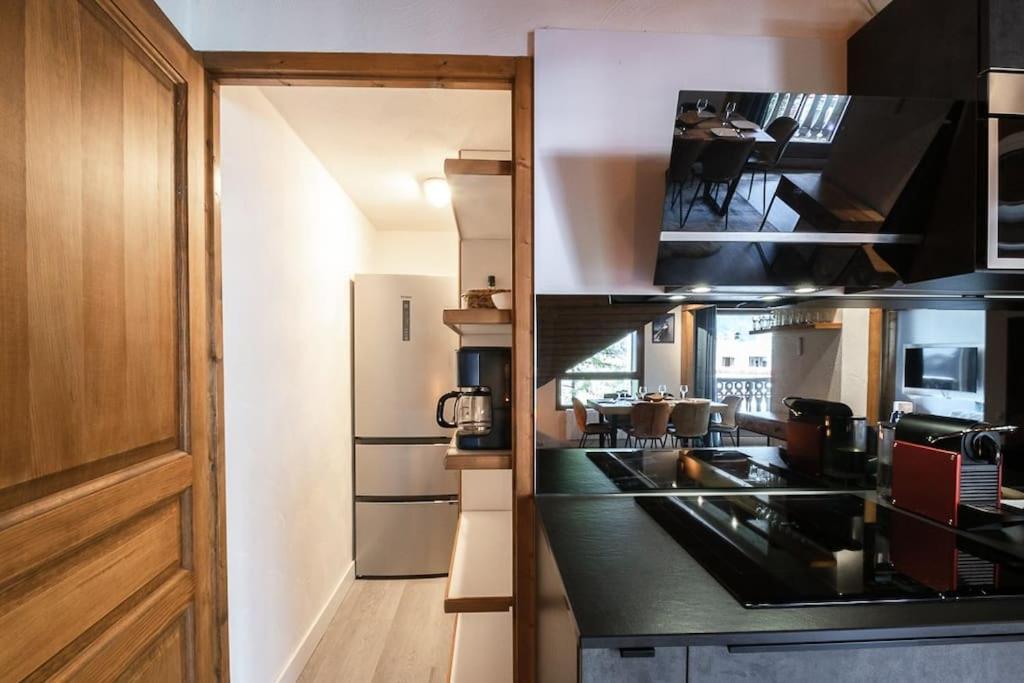 Bel Appartement Entier En Style Chalet A Chamonix Mont Blanc Exterior foto